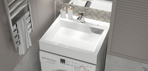 картинка Раковина подвесная AZARIO Slim 600х600х110 литьевой мрамор, белая (CS00078302) от магазина Сантехстрой