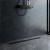 картинка W02SC-U11-090-04BM PrimeFlow Трап для душа линейный универс затвор Tile 90см цвет черн мат от магазина Сантехстрой