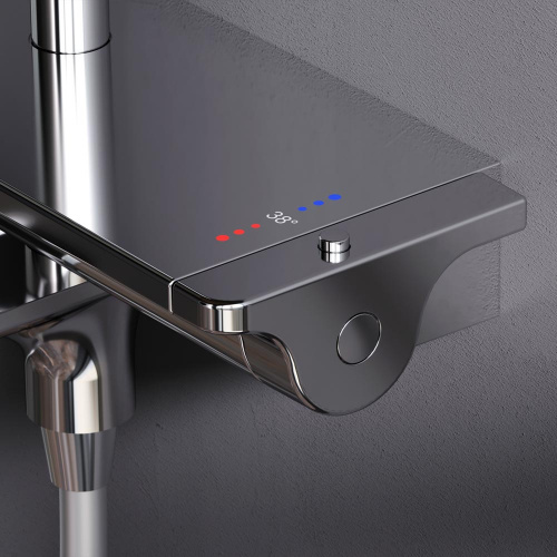 картинка F0770A500 Spirit V2.0 душ.система, набор: смеситель д/ванны/душа с термостатом, верхн. душ d 250 мм, от магазина Сантехстрой