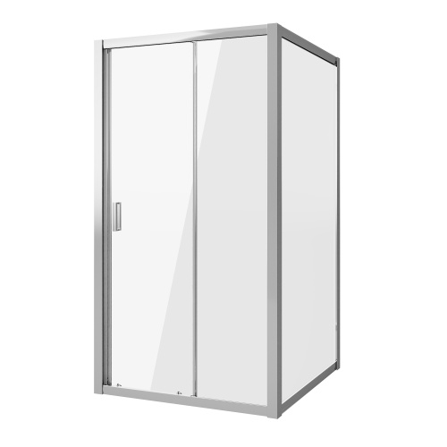 картинка Душевое ограждение Niagara Nova NG-62-10A-A90 (100х90х195) прямоугольник,хром,двери раздвижные,стекло прозрачное,2 места от магазина Сантехстрой