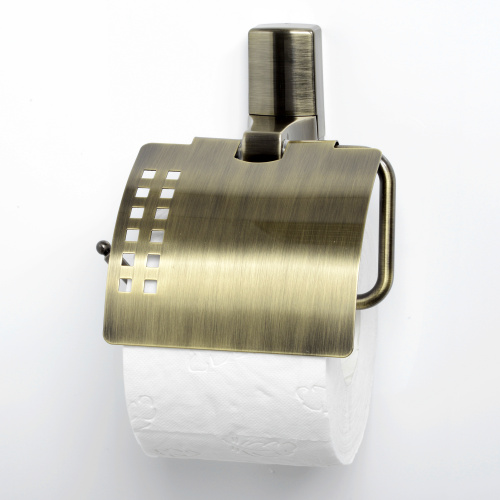 картинка Держатель туалетной бумаги WasserKRAFT Exter K-5225 с крышкой Светлая бронза от магазина Сантехстрой