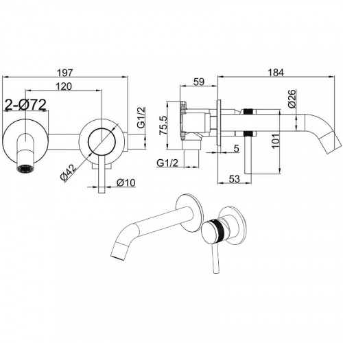 картинка Смеситель для раковины Allen Brau 5.31030-00 Хром от магазина Сантехстрой