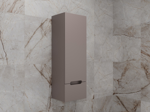 картинка Колонна подвесная "Матис" 36 см, 1 ящик, тауп темный, PLUS, ЭМАЛЬ от магазина Сантехстрой