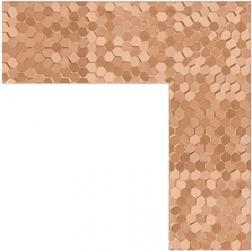 картинка Зеркало Evoform Definite Floor 197х108 BY 6016 в багетной раме - Соты медь 70 мм от магазина Сантехстрой