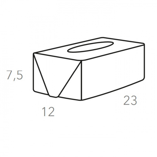 картинка ADJ Салфетница Kleenex, 23x12xH7,5 см., цвет: капучино/шоколад от магазина Сантехстрой