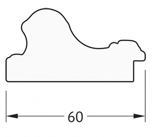 картинка Зеркало Evoform Definite 105х55 BY 3075 в багетной раме - Бронзовые бусы на дереве 60 мм от магазина Сантехстрой