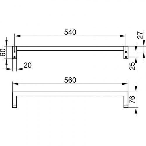 картинка Полотенцедержатель Keuco Edition 90 Square 19101 010600 Хром от магазина Сантехстрой