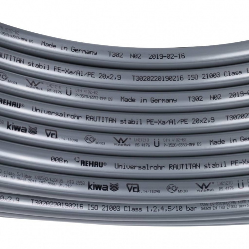 картинка Труба универсальная REHAU RAUTITAN stabil, D20 x S2.9, 1 метр от магазина Сантехстрой