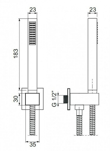 картинка Душевой гарнитур Cezares CZR-L-DEFA-03/24 Золото 24 карат от магазина Сантехстрой