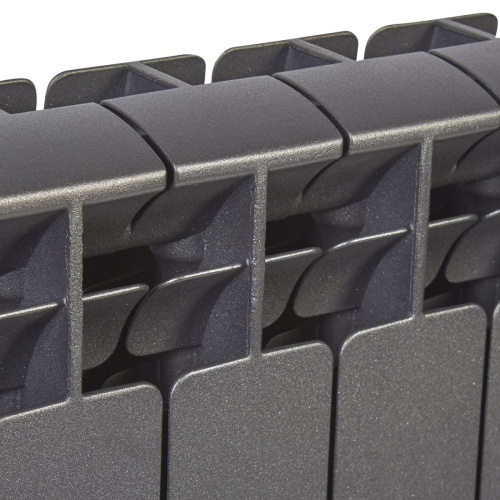 картинка Радиатор биметаллический RIFAR Monolit 500 х 4 секций подключение боковое Титан (RM50043/47012) от магазина Сантехстрой