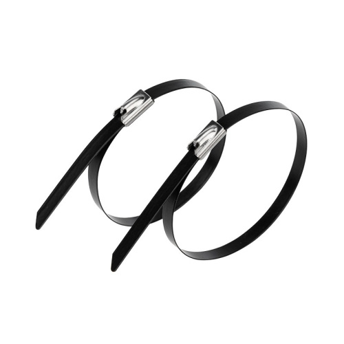 картинка Хомут стальной с полимерным покрытием 152x4,6мм (50 шт/уп) REXANT от магазина Сантехстрой