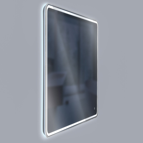 картинка Зеркало LED VLM-3VC900 900х700 c сенсорным выключателем и диммером от магазина Сантехстрой