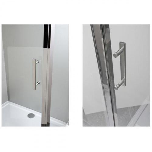 картинка Душевой уголок Aquanet Delta NPE1131 120x80 профиль Хром, стекло прозрачное от магазина Сантехстрой