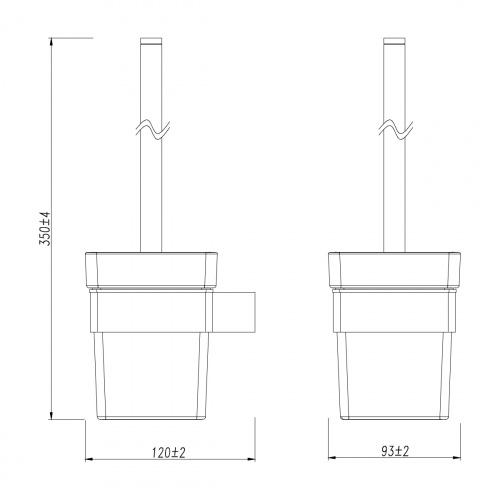 картинка Ёршик для унитаза Lemark SMOOTH LINE с держателем, хром (9761019) от магазина Сантехстрой