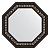 картинка Зеркало в багетной раме - черный ардеко 81 mm EVOFORM BY 7328 от магазина Сантехстрой