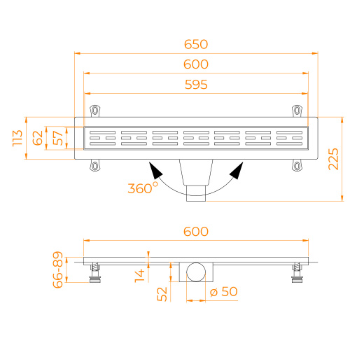 картинка Душевой лоток Drain Leo-30 от магазина Сантехстрой
