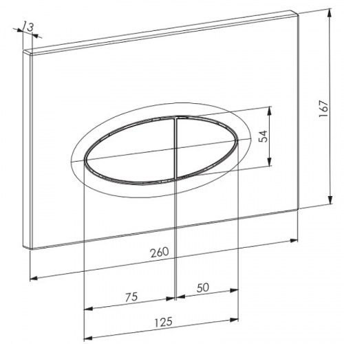 картинка Клавиша смыва DK черный Rhein.Marx (DB1399025) от магазина Сантехстрой