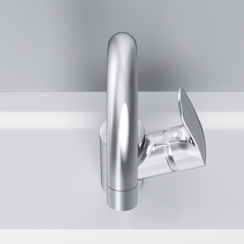картинка F8002700 Like, смеситель для умывальника с поворотным изливом, хром, шт. от магазина Сантехстрой