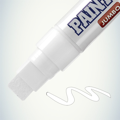 картинка Маркер-краска MunHwa «Jumbo» 15 мм,  белая,  нитрооснова от магазина Сантехстрой