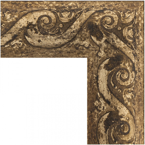 картинка Зеркало Evoform Exclusive-G 106х106 BY 4442 с гравировкой в багетной раме - Фреска 84 мм от магазина Сантехстрой