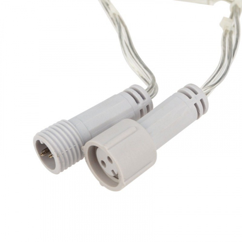 картинка Гирлянда Нить 10м,  с эффектом мерцания,  прозрачный ПВХ,  24В,  цвет Тёплый белый от магазина Сантехстрой