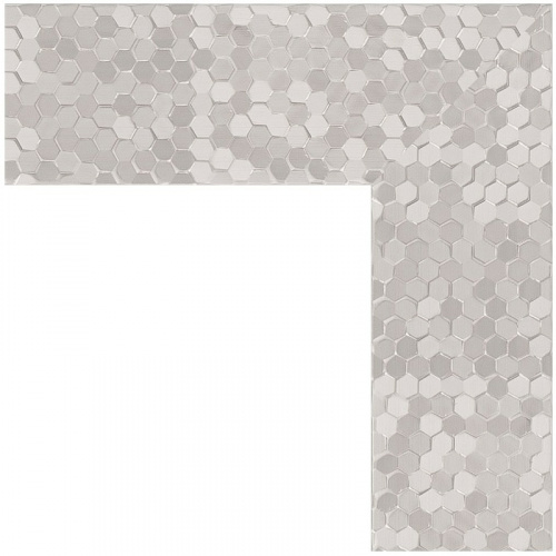 картинка Зеркало Evoform Definite 96х76 BY 3275 в багетной раме - Соты алюминий 70 мм от магазина Сантехстрой