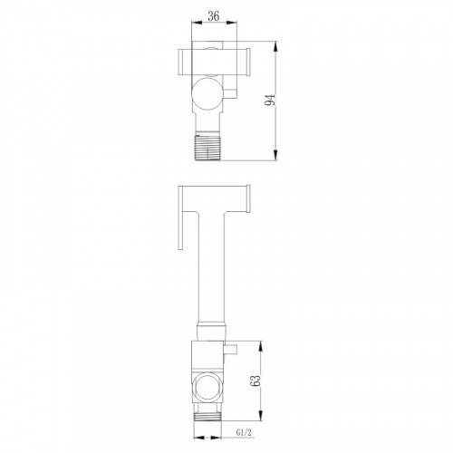 картинка Гигиенический душ без смесителя Haiba (HB5501) от магазина Сантехстрой