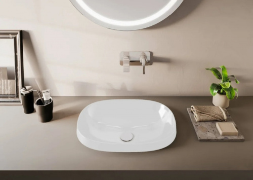 картинка Раковина Vitra Frame 56 5652B403-0016 Белая от магазина Сантехстрой