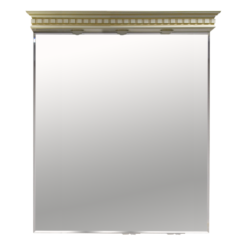 картинка Афина - 90 Зеркало с  нижней полочкой бежевое патина Л-Афи03090-033 от магазина Сантехстрой