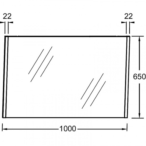 картинка Зеркало Jacob Delafon Sherwood 100 eb1837ru-p13 Коричневое от магазина Сантехстрой
