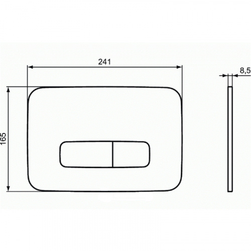 картинка Клавиша смыва Ideal Standard Oleas M3 R0123AC Белая от магазина Сантехстрой