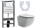 картинка Комплект Унитаз подвесной Ceramica Nova Forma CN3009 + Система инсталляции для унитазов Envision CN1001W с кнопкой смыва и шумоизоляционной панелью от магазина Сантехстрой