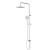 картинка F0790033 Gem,душ.система,набор:верхн.душ d220 мм, ручн.душ 1ф-ция d 110 мм, душ.штанга 1030-1460 мм, от магазина Сантехстрой