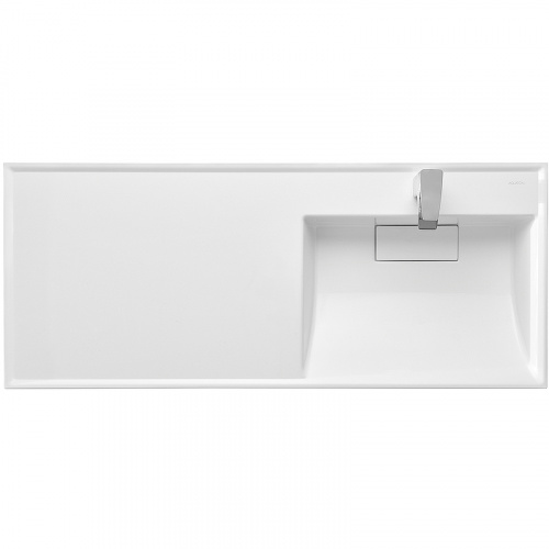 картинка Раковина Акватон Лондри 120 R 1A72243KLH010 на стиральную машину Белая от магазина Сантехстрой