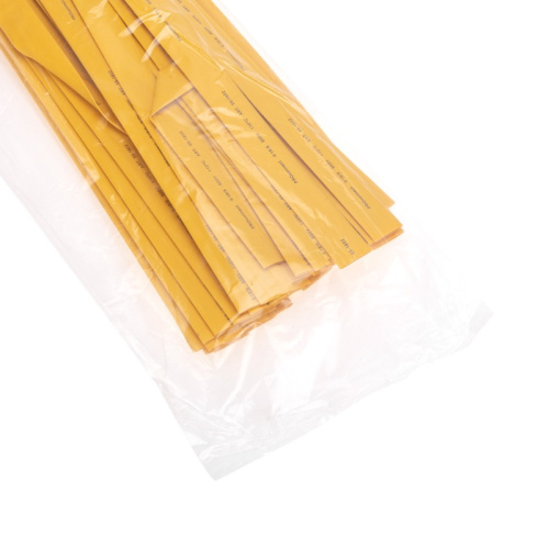 картинка Трубка термоусаживаемая ТУТ 18,0/9,0мм,  желтая,  упаковка 50 шт.  по 1м,  PROconnect от магазина Сантехстрой