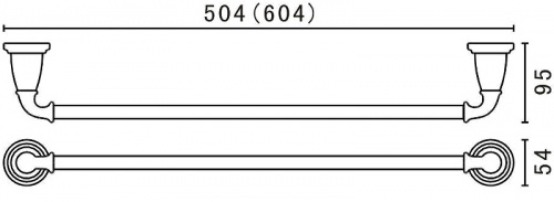 картинка Полотенцедержатель Art&Max Bianchi AM-E-2609-Br Бронза от магазина Сантехстрой