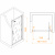картинка Душевая дверь RGW SV-05 (Smart Line Matt, 1000) от магазина Сантехстрой