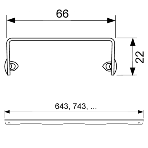 картинка TECE Решетка "royal", 700 мм, нерж. сталь, матовая от магазина Сантехстрой