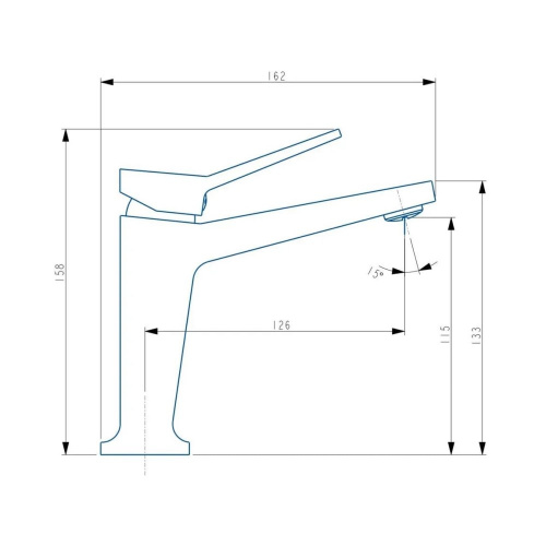 картинка Смеситель для раковины Haiba хром (HB10818) от магазина Сантехстрой