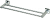 картинка Держатель для полотенец прямой (2-ой) 40 см Savol 95 (S-409548) от магазина Сантехстрой