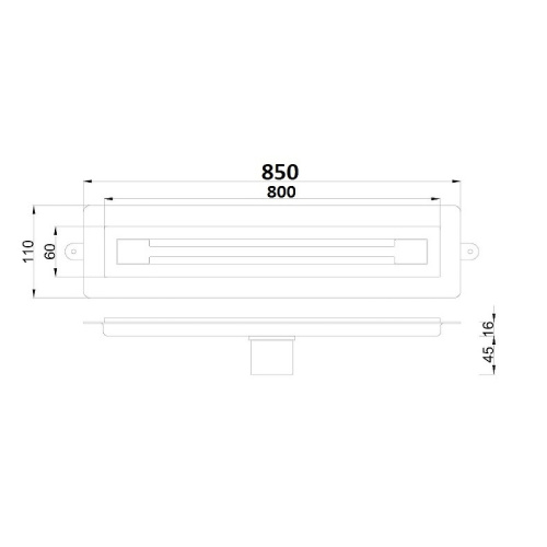 картинка Душевой лоток Boheme Premium Trendy 80 983-80-B с Черной решеткой от магазина Сантехстрой