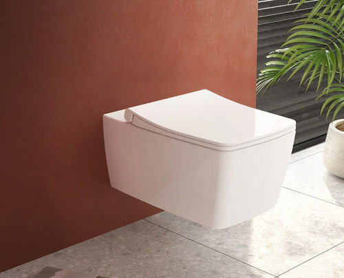 картинка Комплект унитаза с инсталляцией Vitra Metropole 9820B003-7201 с сиденьем Микролифт и клавишей смыва Хром матовый от магазина Сантехстрой