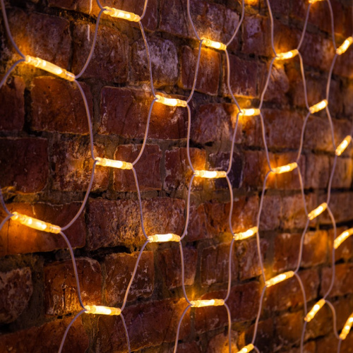 картинка Гирлянда Сеть 2x3м,  белый КАУЧУК,  432 LED ТЕПЛЫЙ БЕЛЫЙ от магазина Сантехстрой
