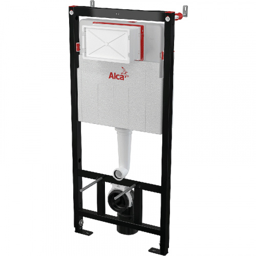 картинка Инсталляция Alcadrain Sadromodul AM101/1120-3:1 RU M371-0001 для унитаза с клавишей смыва Хром гляннец от магазина Сантехстрой