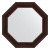 картинка Зеркало настенное Octagon EVOFORM в багетной раме тёмный прованс, 79,2х79,2 см, BY 3828 от магазина Сантехстрой