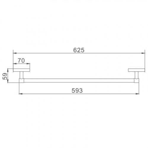 картинка Полотенцедержатель Haiba хром (HB1901) от магазина Сантехстрой