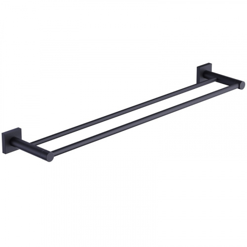 картинка Полотенцедержатель двойной Timo Selene (12056/03) черный от магазина Сантехстрой