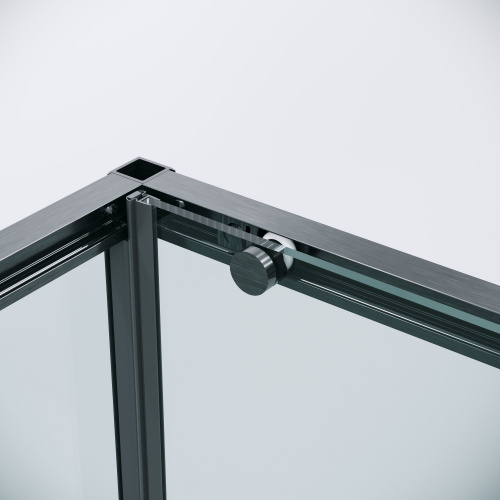 картинка Душ.ограждение 120.K33.01.1280.42.00 Galaxy (120*80*195) графит сатин, стекло прозрачное, 2 места от магазина Сантехстрой