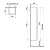 картинка Laufen Case Шкаф подвесной, 350х335х1650мм, с 1 дверцей, петли слева, 4 стеклянные полки, цвет белый матовый от магазина Сантехстрой
