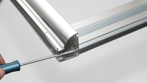 картинка Душевая дверь Aquanet Alfa NAA6121 150 168422 профиль Хром стекло прозрачное от магазина Сантехстрой